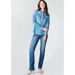 Chemise en jeans JUANITA bleu Zoé