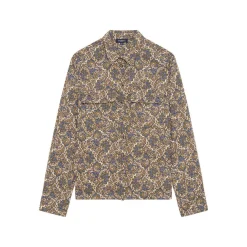 Chemise femme beige en viscose