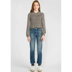 Chemise fille IZZYGI noir Léa en viscose Lana
