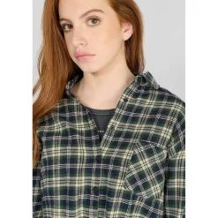 Chemise fille SHANGI vert Sofia en coton