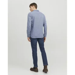 Chemise homme gris en coton Axel