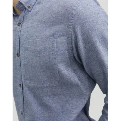 Chemise homme gris en coton Axel