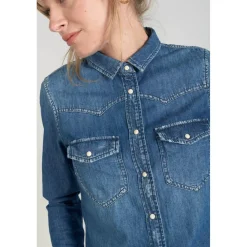 Chemise JUANITA bleu en coton