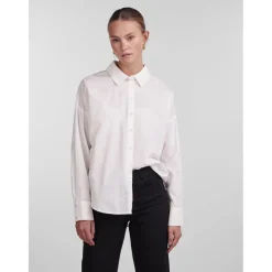 Chemise manches classiques manches longues blanc en coton