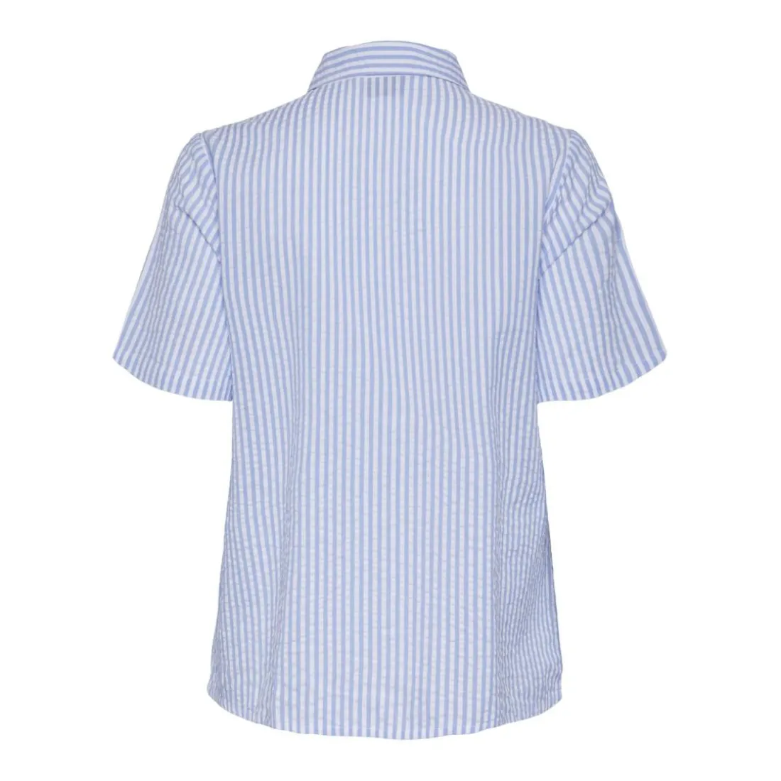 Chemise manches courtes Sally bleu en coton Sue