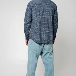 Chemise Manches Longues en coton BALEY bleu marine