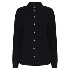Chemise manches longues noir en viscose Vinsty Sara