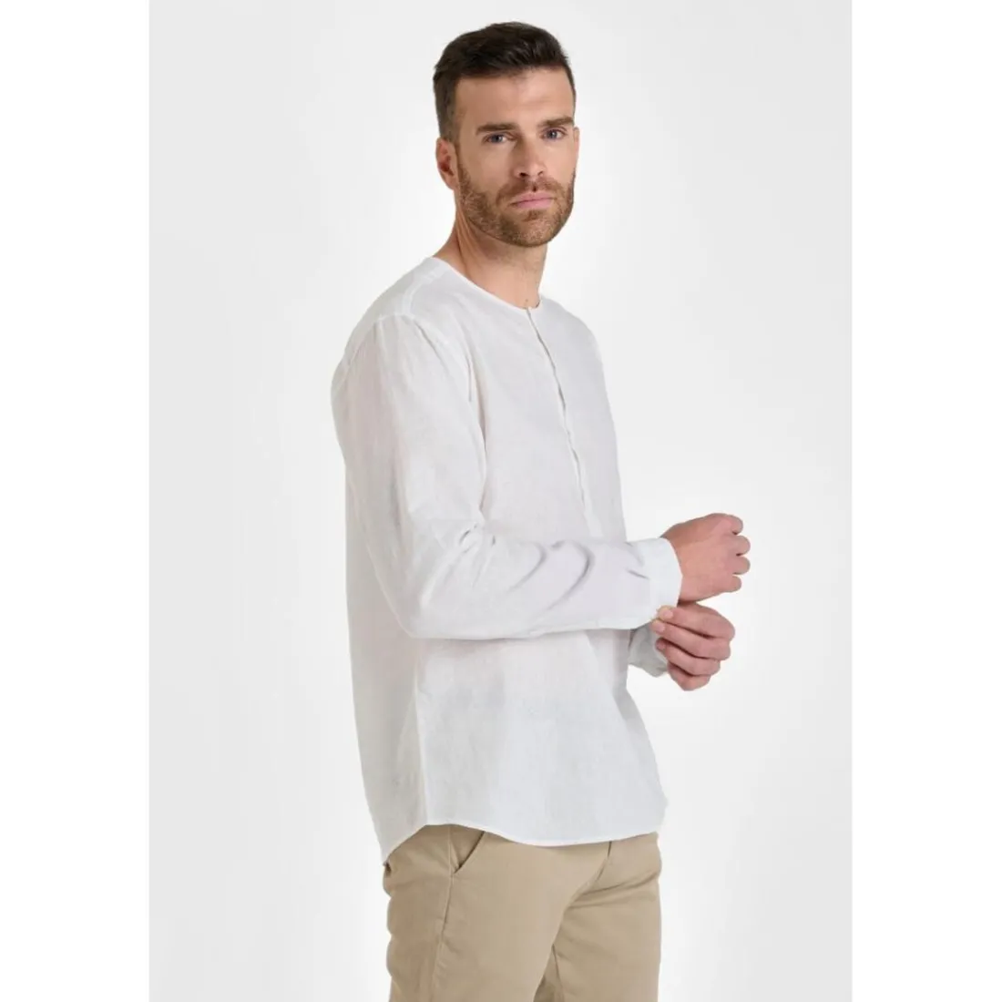 Chemise NATIS blanc Vern en coton