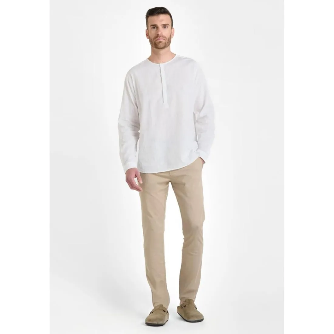 Chemise NATIS blanc Vern en coton