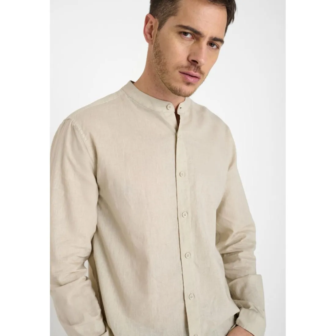 Chemise RELIS beige Luke en coton