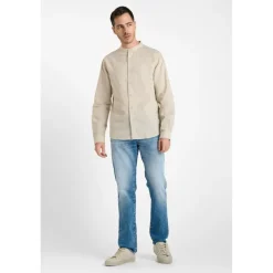 Chemise RELIS beige Luke en coton