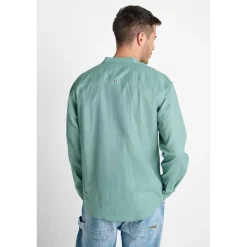 Chemise RELIS vert Theo en coton