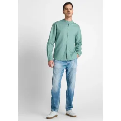 Chemise RELIS vert Theo en coton