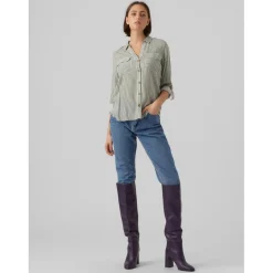 Chemises Verte en viscose Sam