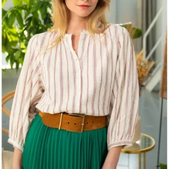 Chemisier NANDA écru en viscose