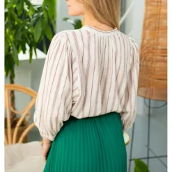 Chemisier NANDA écru en viscose