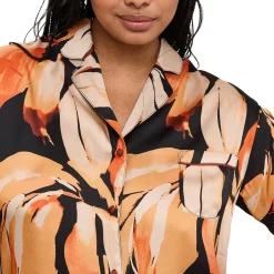 Chemisier pyjama homewear - Noir en viscose