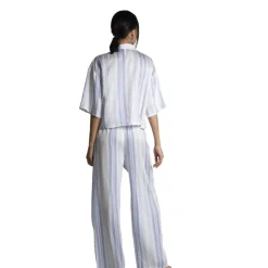 Chloé - Haut de pyjama manches courtes multicolore blanc