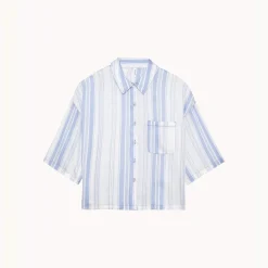 Chloé - Haut de pyjama manches courtes multicolore blanc