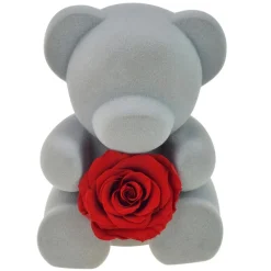 Coffret à bijoux ourson et rose éternelle rouge - So charm