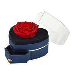Coffret à bijoux rose éternelle rouge sous forme de cœur - So Charm