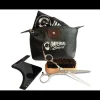 Coffret Barbier - Trousse + brosse + plastron + peigne+ ciseaux