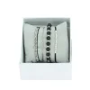 Coffret Les Interchangeables A54397- Strass Box Jonc Fil Noir Palladium Les Interchangeables