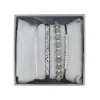 Coffret Les Interchangeables A54394 - Strass Box Jonc Fil Marron Fonce Palladium Les Interchangeables