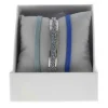 Coffret Les Interchangeables A49400 - Jonc Ruban 4 mm Fabric Ornements Palladium / Cristal Les Interchangeables