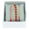 Coffret Les Interchangeables A54354 - Strass Box Jonc Fil Rouge Or Jaune Les Interchangeables