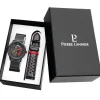 Coffret Montre Homme Pierre Lannier Paddock - 385C439 Bracelet Cuir et acierNoir