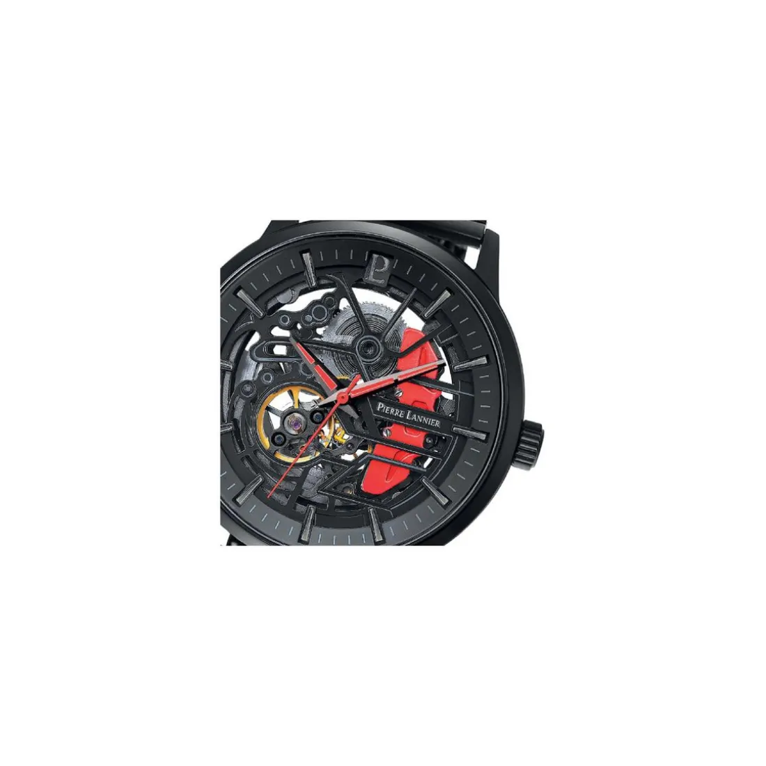 Coffret Montre Homme Pierre Lannier Paddock - 385C439 Bracelet Cuir et acierNoir