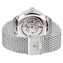 Coffret Pierre Lannier 391C168 - Montre automatic Boîtier acier poli cadran bleu index or rose romainPierre Lannier Montres