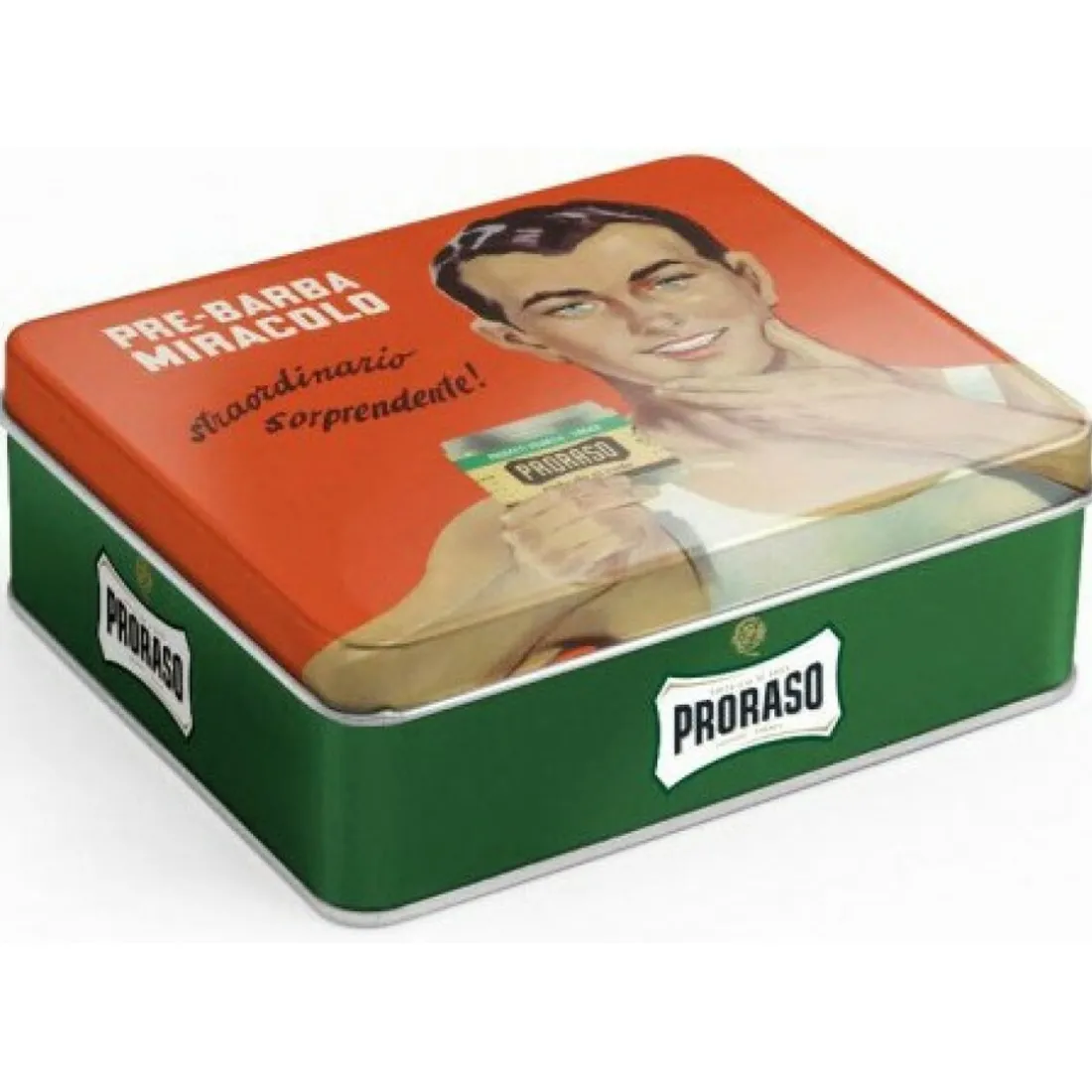 Coffret Vintage Gino Peaux Mixtes à Grasses - Avant-Rasage, Crème à Raser, Baume Après-Rasage