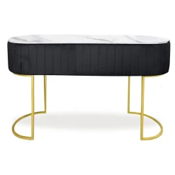Coiffeuse Paloma 1 tiroir Velours Noir