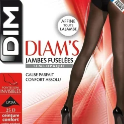Collant amincissant voile 25D noir - Dim
