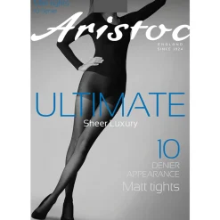 Collant mat 10D noir en nylon