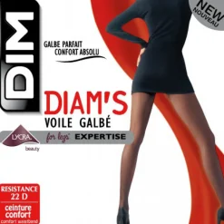 Collant Voile Galbe Noir - Dim