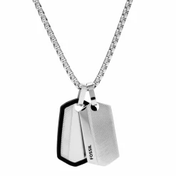 Collier et pendentif Fossil JF03996040 Homme