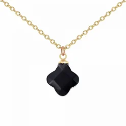 Collier femme B2481-NOIR - Angèle M