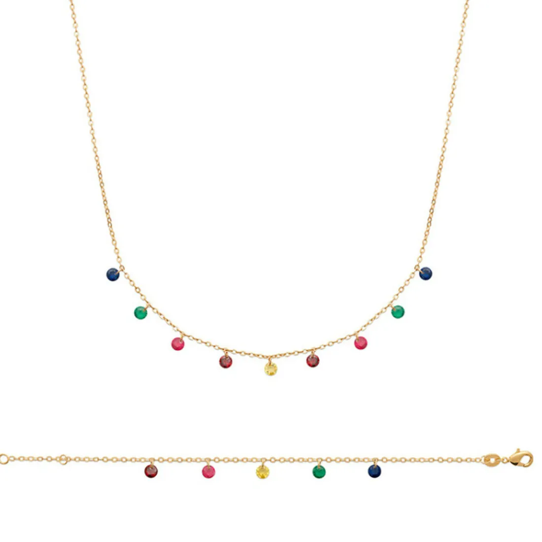 Collier Femme Maison de la Bijouterie Sensimio UW34V345 Plaqué or