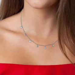 Collier Femme So Charm - BD3117-ARGENT-DIAMANT - Collier Mode Argenté