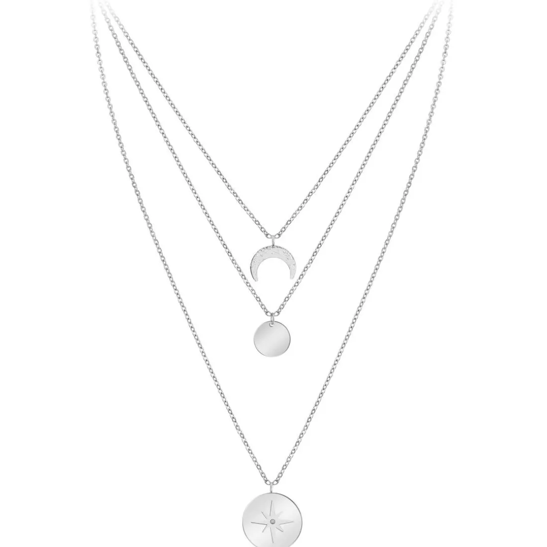 Collier Femme So Charm - BD2920-ARGENT-DIAMANT - Collier Mode Argenté