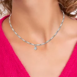 Collier Femme So Charm - BD2372-ARGENT-DIAMANT - Collier Mode Argenté