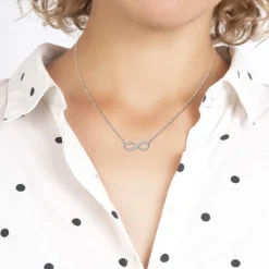 Collier Femme So Charm - BD4099-ARGENT - Collier Infini Argenté