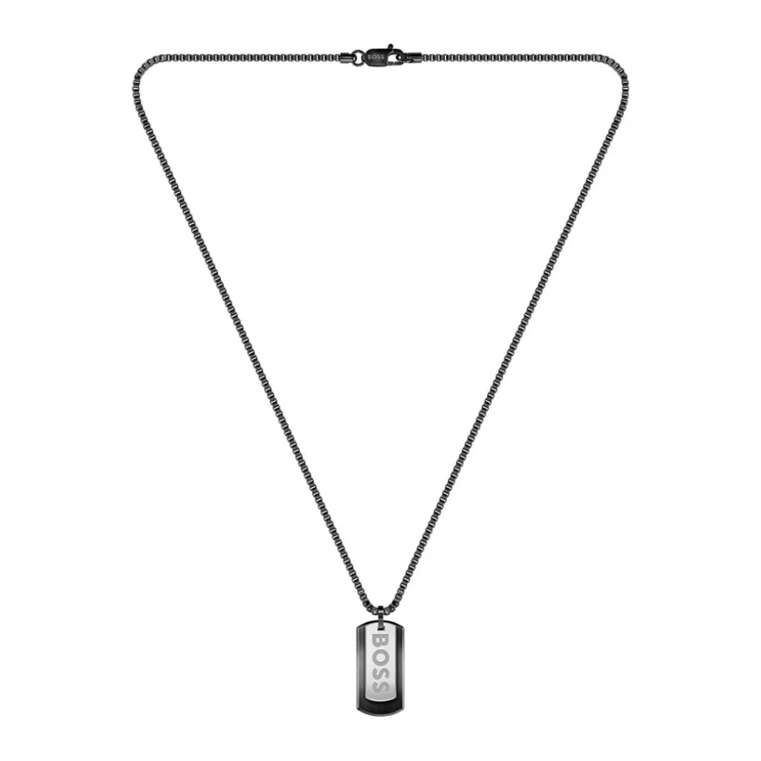 Collier Homme Boss Bijoux Devon - 1580577 Acier Noir