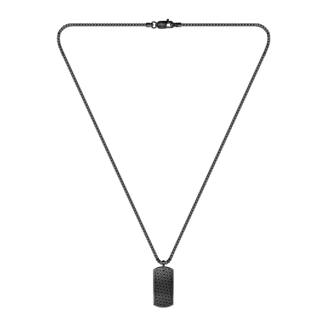 Collier Homme Boss Bijoux Devon - 1580577 Acier Noir