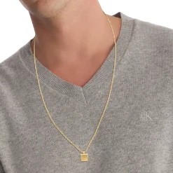 Collier Homme Calvin Klein Bijoux - 35000487 Acier doré