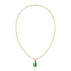 Collier HommeLacoste Arthor - 2040229 Acier Doré, Vert