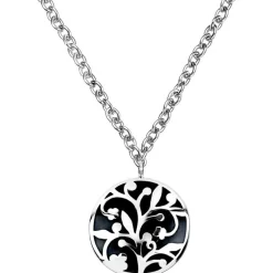 Collier Pierre Lannier JB08A110 - Collier Noir Acier Femme